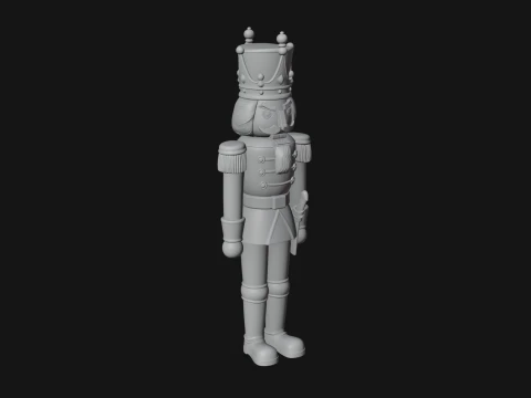 Nutcracker Soldier Statue Design 6 - 3D Print Model 3D Print Model