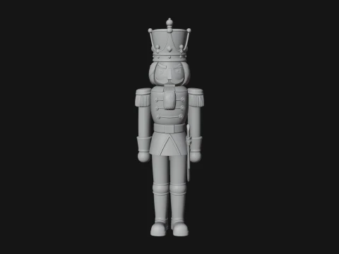 Nutcracker Soldier Statue Design 6 - 3D Print Model 3D Print Model