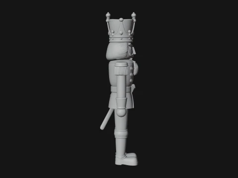 Nutcracker Soldier Statue Design 6 - 3D Print Model 3D Print Model