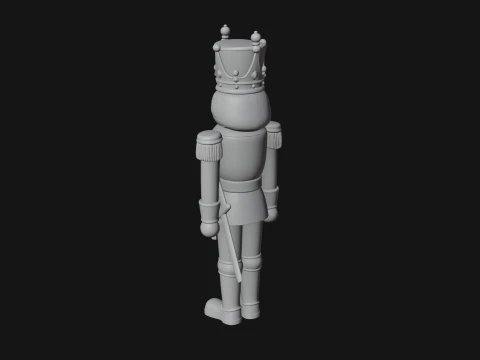 Nutcracker Soldier Statue Design 6 - 3D Print Model 3D Print Model