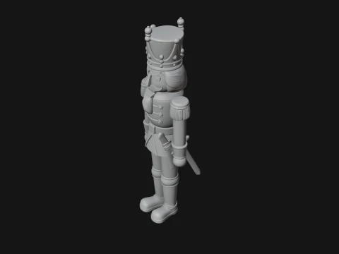 Nutcracker Soldier Statue Design 6 - 3D Print Model 3D Print Model