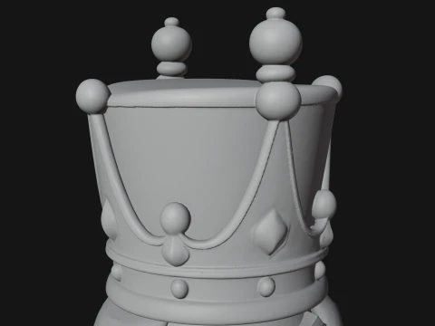 Nutcracker Soldier Statue Design 6 - 3D Print Model 3D Print Model
