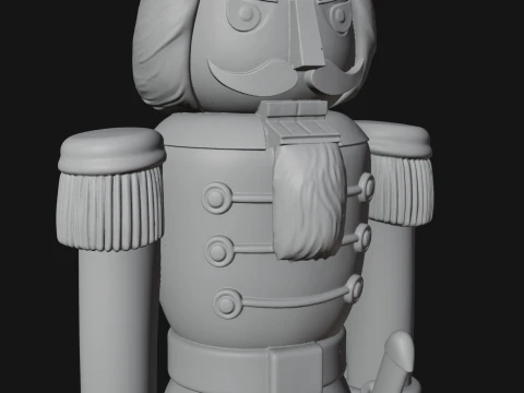 Nutcracker Soldier Statue Design 6 - 3D Print Model 3D Print Model