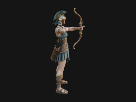 Dise&ntilde;o de estatua de Artemisa el Arquero 5 - Modelo de impresi&oacute;n 3D Modelo de impresión 3D