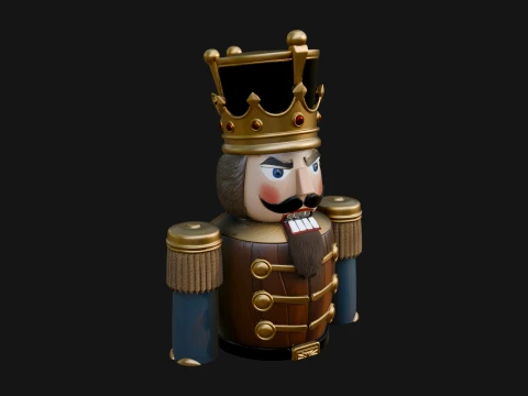 Nutcracker Soldier Statue Design 7 - 3D Print Model 3D printmodel