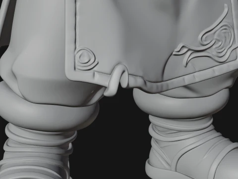 Dwarf Blacksmith Statue Design 6 - 3D Print Model 3D Print Model