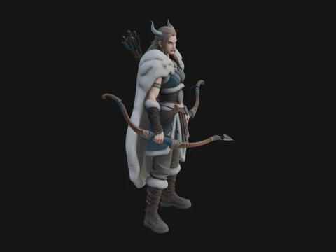 Hooded Ranger Statue Design 20 - 3D Print Model 3D printmodel