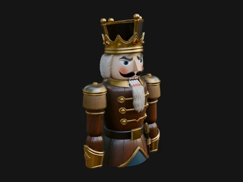 Nutcracker Soldier Statue Design 8 - 3D Print Model 3D printmodel