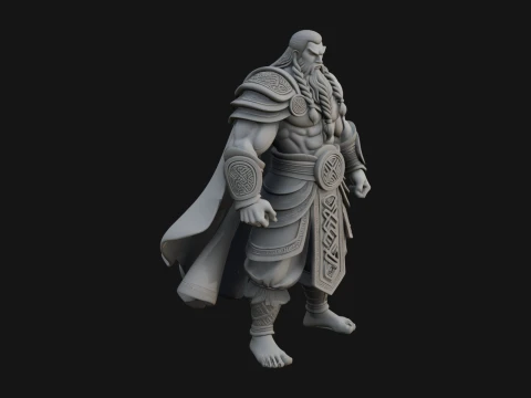 Greek Warrior God Statue Design 21 - 3D Print Model 3D Druckmodell