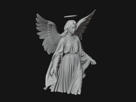 Guardian Angel Statue Design 5 - 3D Print Model 3D Print Model