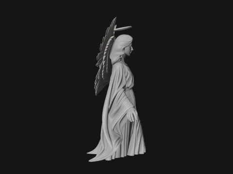 Guardian Angel Statue Design 5 - 3D Print Model 3D Print Model