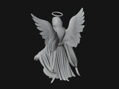 Guardian Angel Statue Design 5 - 3D Print Model 3D Print Model