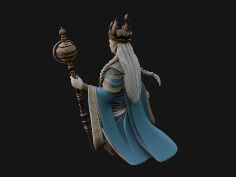 Elven Queen Statue Design 24 - 3D Print Model 3D Print Model
