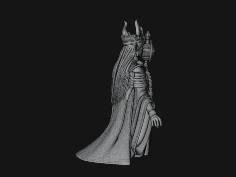 Elven Queen Statue Design 24 - 3D Print Model 3D Print Model