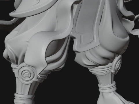 Thunder Drum God Statue Design 2 - 3D Print Model 3D Print Model