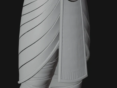 Egyptian Pharaoh Standing Statue Design 12 - 3D Print Model 3D Print Model