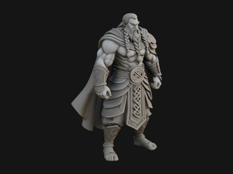Barbarischer Kriegsherr Statue Design 17 &ndash; 3D-Druckmodell 3D Druckmodell
