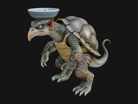 装甲亀獣像デザイン 1 - 3D プリントモデル 3Dプリントモデル