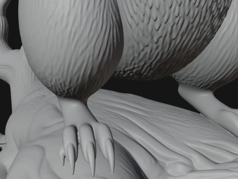 Red Squirrel Animal Statue Design 3 - 3D Print Model 3D Print Model