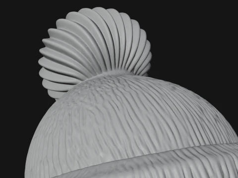 Knit Hat Penguin Statue Design 4 - 3D Print Model 3D Print Model