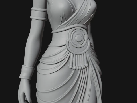 Bastet Cat Goddess Statue Design 4 - 3D Print Model 3D Print Model