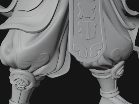 Thunder Drum God Statue Design 4 - 3D Print Model 3D Print Model