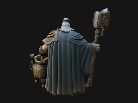 Hammer Thunder God Statue Design 3 - 3D Print Model 3D Print Model