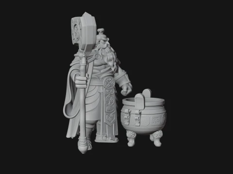 Hammer Thunder God Statue Design 3 - 3D Print Model 3D Print Model