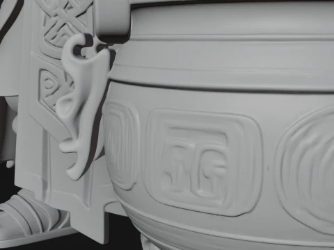 Hammer Thunder God Statue Design 3 - 3D Print Model 3D Print Model
