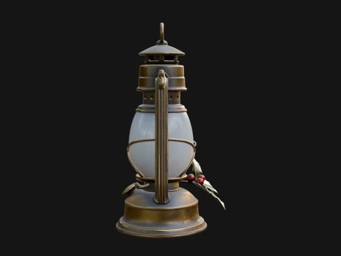 Holly Christmas Lantern Model Design 3 - 3D Print Model 3D Print Model
