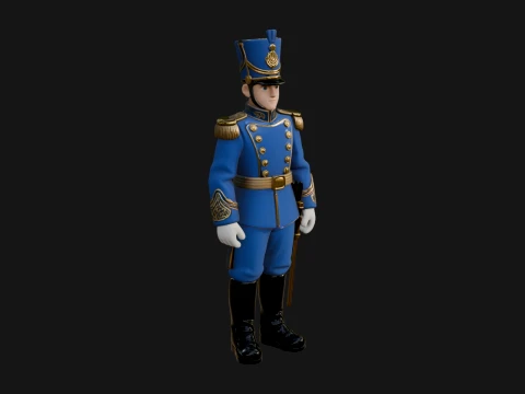 Parade Toy Soldier Statue Design 3 - 3D Print Model 3D Print Model