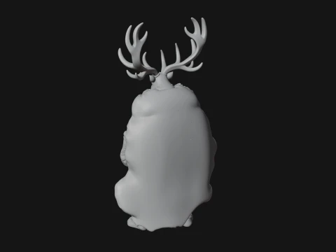 Antlered Forest God Statue Design 3 - 3D Print Model 3D Print Model
