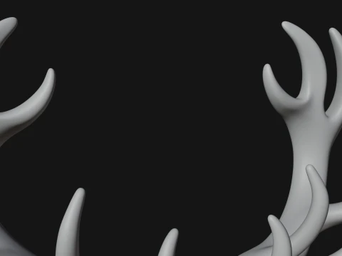 Antlered Forest God Statue Design 3 - 3D Print Model 3D Print Model