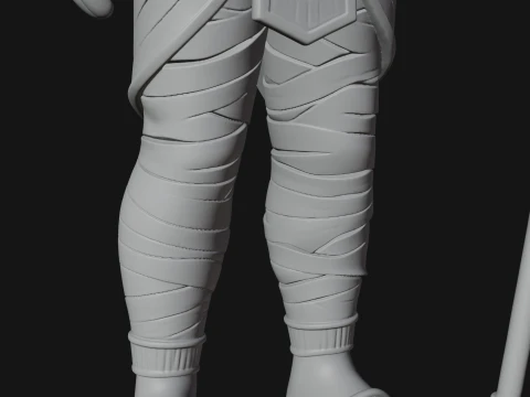 Egyptian Pharaoh Standing Statue Design 13 - 3D Print Model 3D Print Model