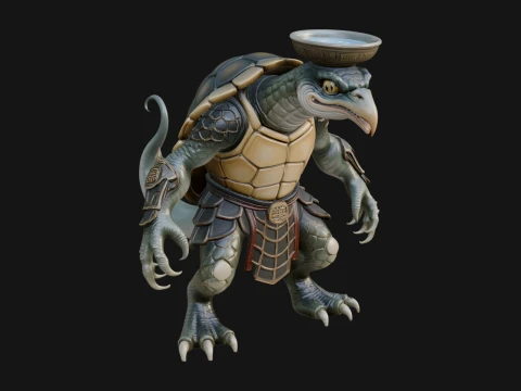 Armored Turtle Beast Statue Design 4 - 3D Print Model 3Dプリントモデル
