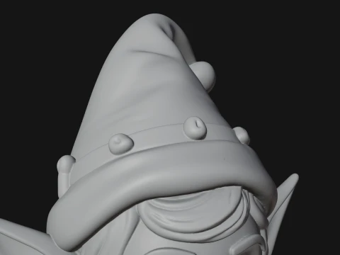 Christmas Elf Helper Statue Design 3 - 3D Print Model 3D Print Model