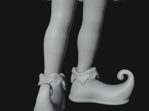 Christmas Elf Helper Statue Design 3 - 3D Print Model 3D Print Model