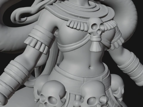 Aztec Serpent Goddess Statue Design 4 - 3D Print Model 3D Print Model