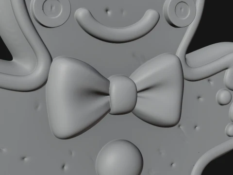Gingerbread Man Cookie Ornament Design 4 - 3D Print Model 3D Print Model