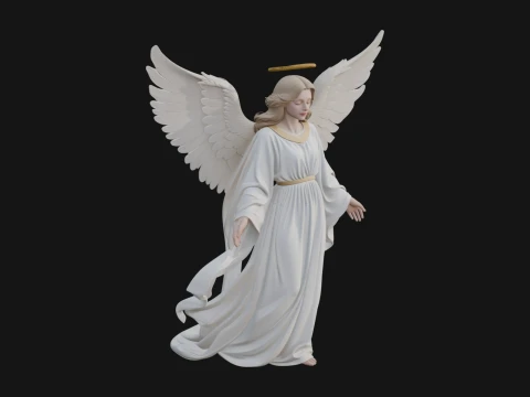 Guardian Angel Statue Design 8 - 3D Print Model 3D प्रिंट मॉडल