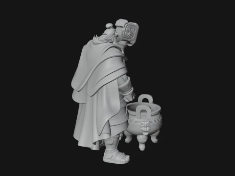 Hammer Thunder God Statue Design 5 - 3D Print Model 3D Print Model