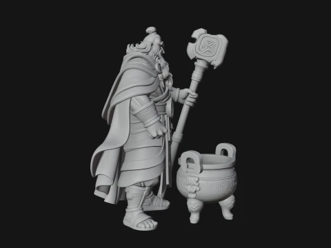 Hammer Thunder God Statue Design 5 - 3D Print Model 3D Print Model
