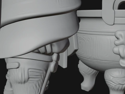 Hammer Thunder God Statue Design 5 - 3D Print Model 3D Print Model