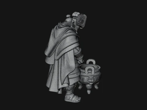 Hammer Thunder God Statue Design 5 - 3D Print Model 3D Print Model