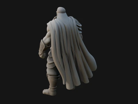 Barbarian Warlord Statue Design 18 - 3D Print Model 3D Print Model