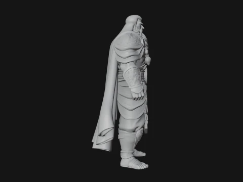 Barbarian Warlord Statue Design 18 - 3D Print Model 3D Print Model