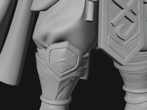 Barbarian Warlord Statue Design 18 - 3D Print Model 3D Print Model