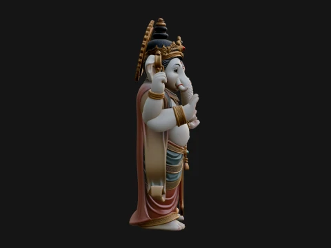 Ganesha Statue Design 13 - 3D Print Model 3D Print Model
