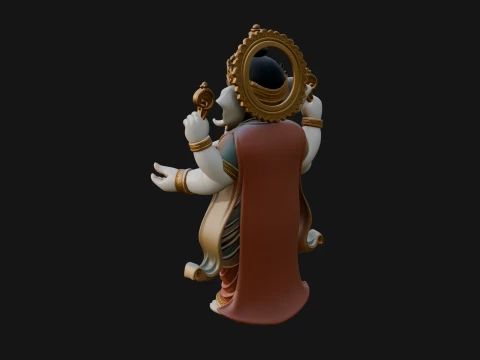 Ganesha Statue Design 13 - 3D Print Model 3D Print Model