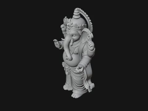 Ganesha Statue Design 13 - 3D Print Model 3D Print Model
